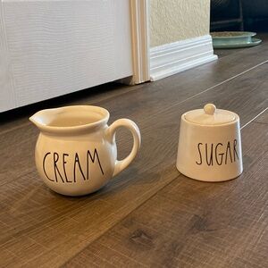 Rae Dunn cream and sugar
